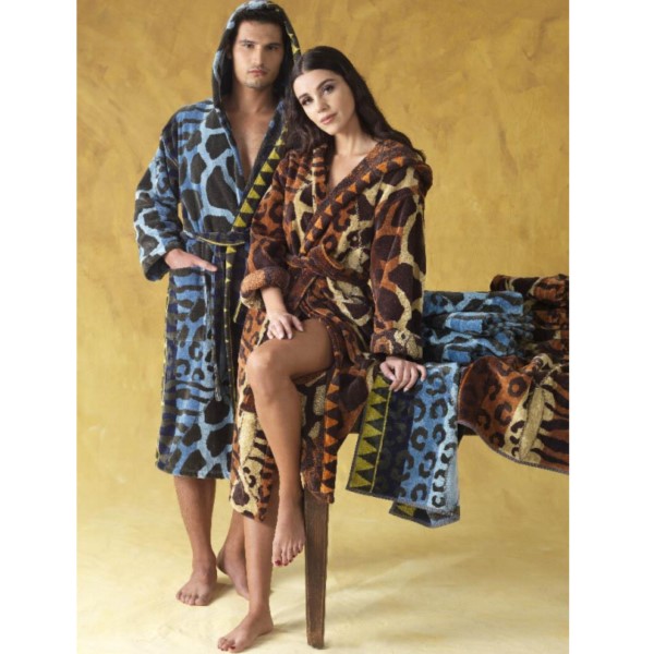 Accappatoio In Cotone Caleffi Oceano – La Farfalla Nera